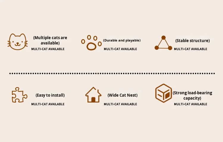 عمود خدش القطط السيزال الكبير متعدد الطبقات الحديث إطار تسلق القطط العمودي المتكامل عش عالمي لجميع القطط شجرة الخدش