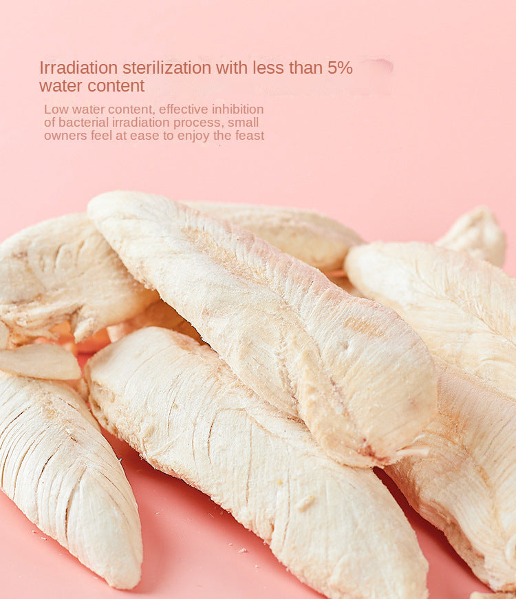 Pet freeze-dried cat snacks freeze-dried chicken duck chicken breast freeze-dried bucket