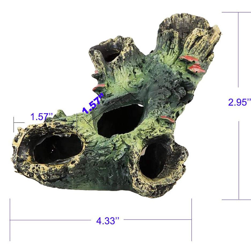 Aquarium Baril Artificiel Grotte Résine Ornements Décorations Paysage Accessoires Pour Aquarium Décoration Fond