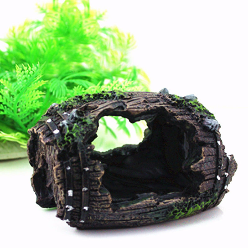 Aquarium Baril Artificiel Grotte Résine Ornements Décorations Paysage Accessoires Pour Aquarium Décoration Fond