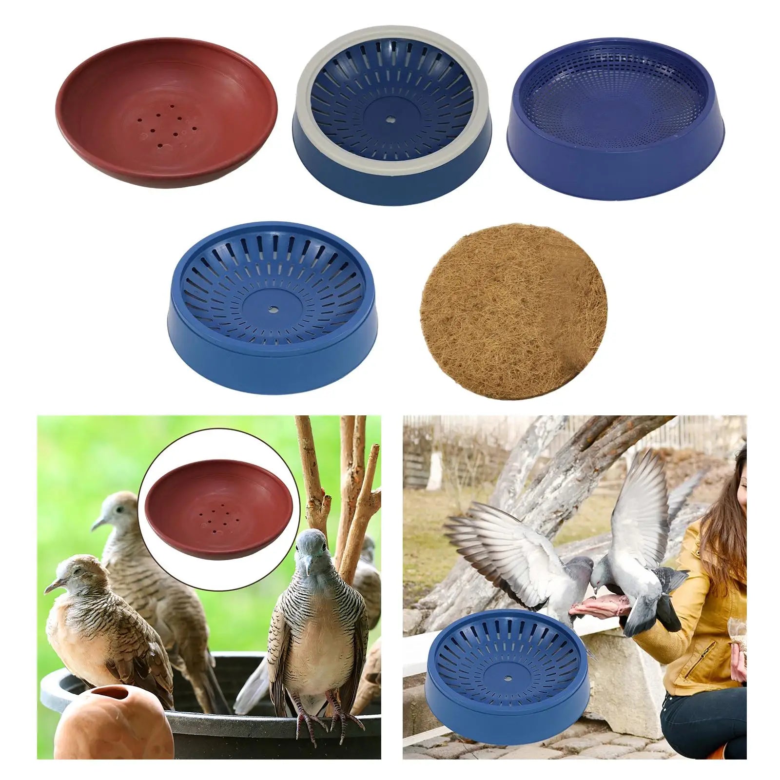 Nid de ponte pour pigeons, nichoir pour oiseaux pour l'élevage et la ponte pour pigeons, tourterelles, cailles et petits oiseaux, fournitures pour cages d'animaux de compagnie