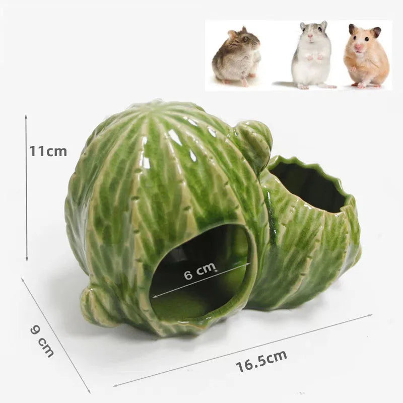 Hamster house for rats small pet items ceramic cactus cage for hedgehog hamster cage for a rabbit pet products chinchilla