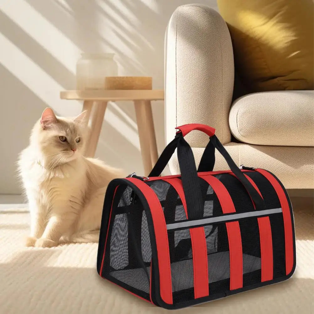 Nouveau Sac de sortie respirant pour Chat et Chien, Sac de transport d'été en bandoulière, Portable, Pliable, pour Chiens de petite et moyenne taille