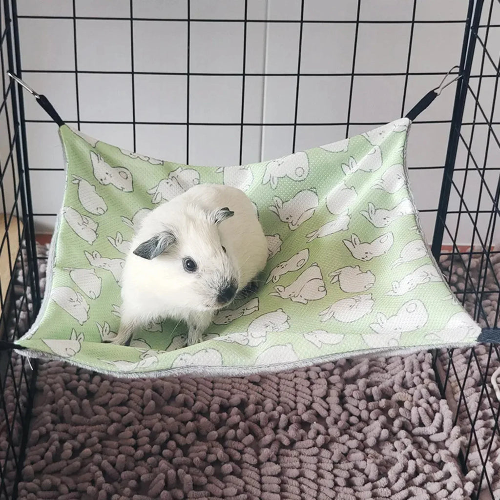 Hamac suspendu rafraîchissant d'été pour hamster – Lit en rotin pour chinchillas, phalangers volants, écureuils, furets, petits animaux de compagnie