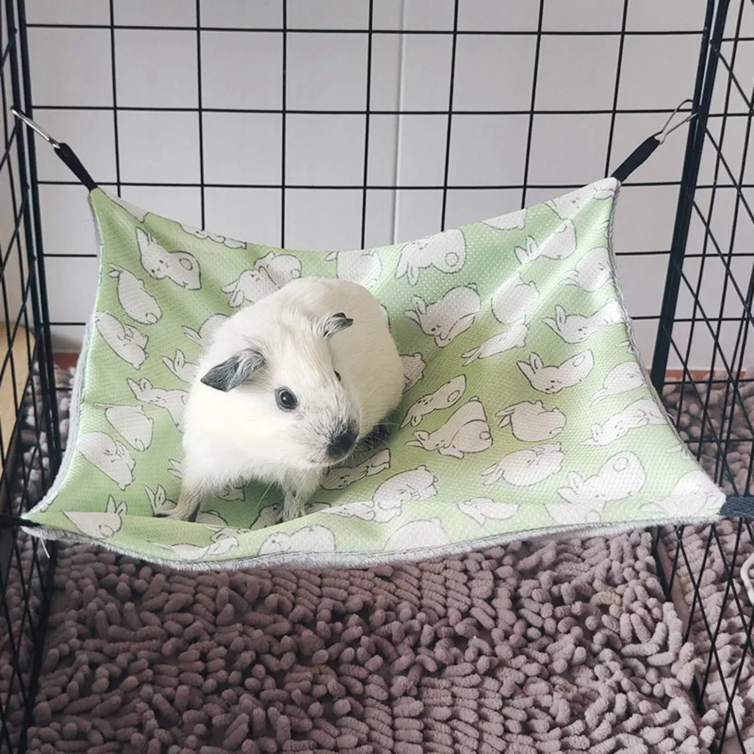 Hamac suspendu rafraîchissant d'été pour hamster – Lit en rotin pour chinchillas, phalangers volants, écureuils, furets, petits animaux de compagnie