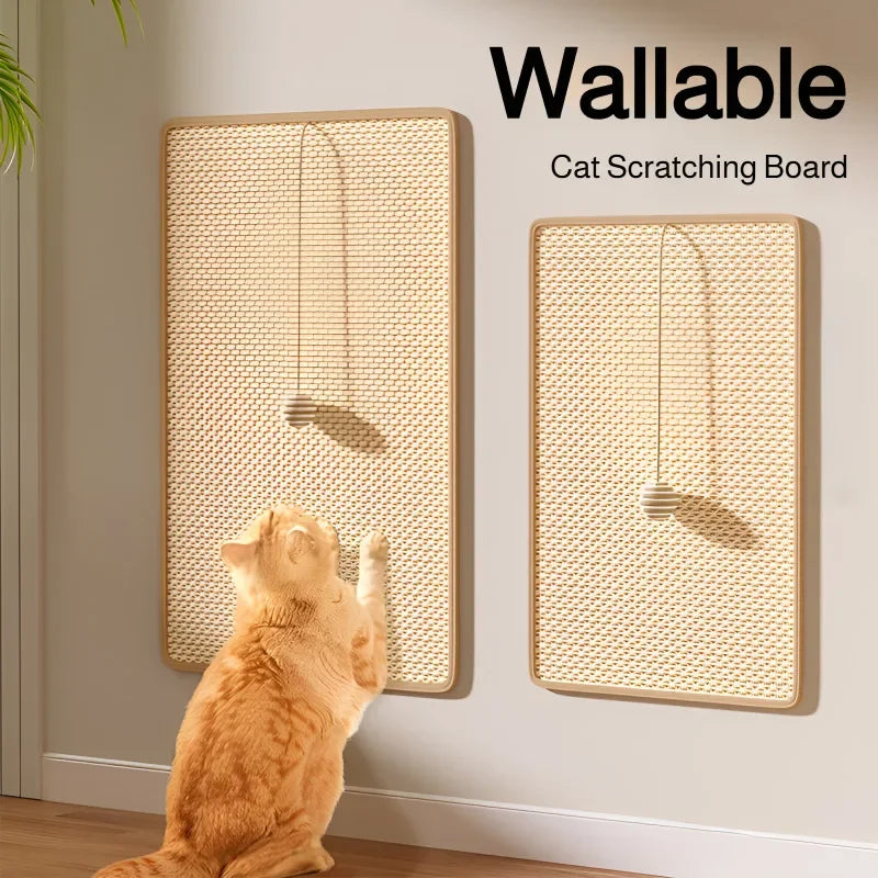 Tapis à griffer en sisal durables pour chats, tapis muraux pour chats, tapis à griffer pour canapés, planches à griffer murales autocollantes, jouets et accessoires pour animaux de compagnie