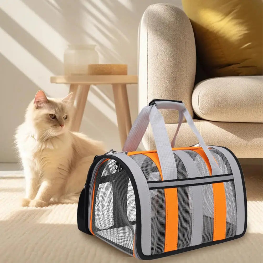 Nouveau Sac de sortie respirant pour Chat et Chien, Sac de transport d'été en bandoulière, Portable, Pliable, pour Chiens de petite et moyenne taille