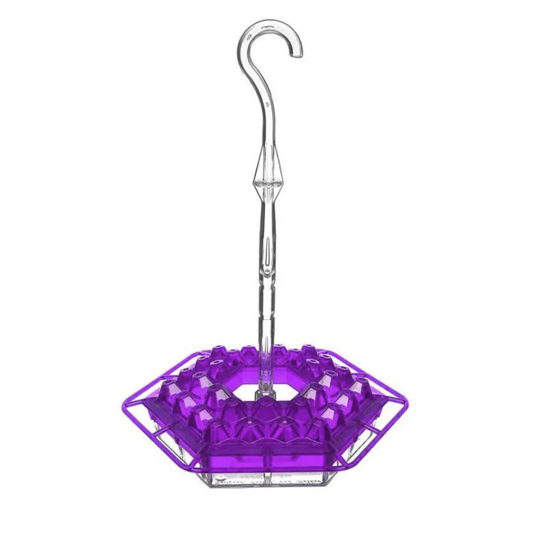 Hanging Red Hexagon Hummingbird Feeder with Hook Garden Bird Feeder