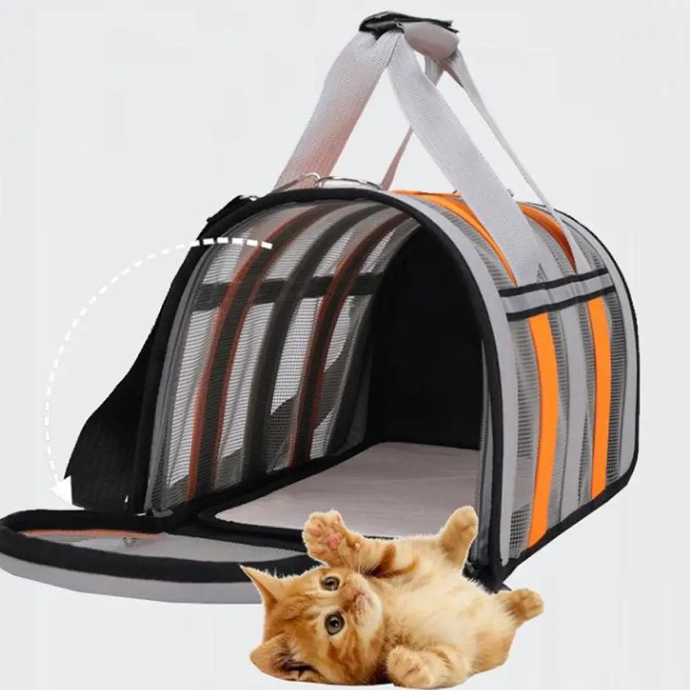 Nouveau Sac de sortie respirant pour Chat et Chien, Sac de transport d'été en bandoulière, Portable, Pliable, pour Chiens de petite et moyenne taille