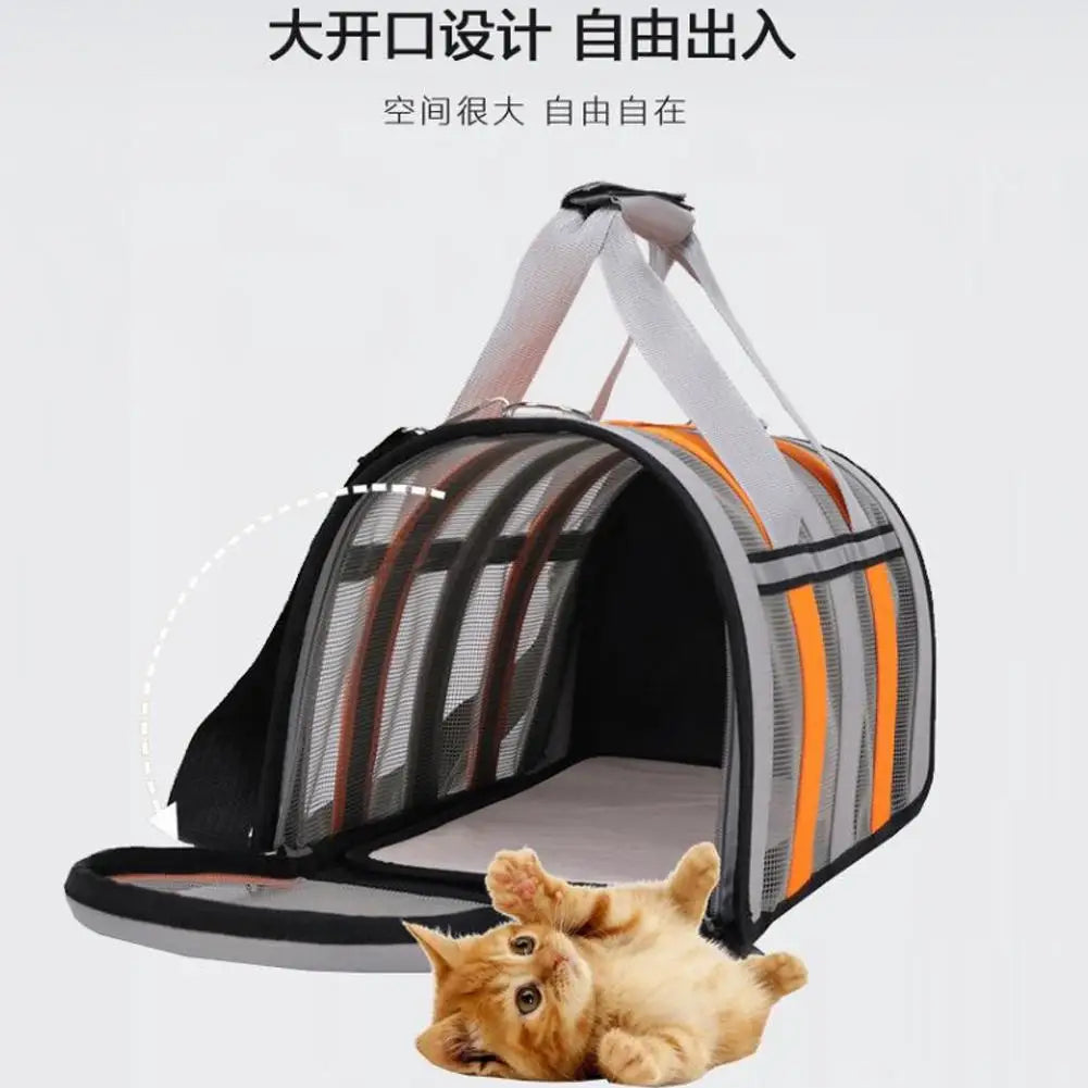 Nouveau Sac de sortie respirant pour Chat et Chien, Sac de transport d'été en bandoulière, Portable, Pliable, pour Chiens de petite et moyenne taille