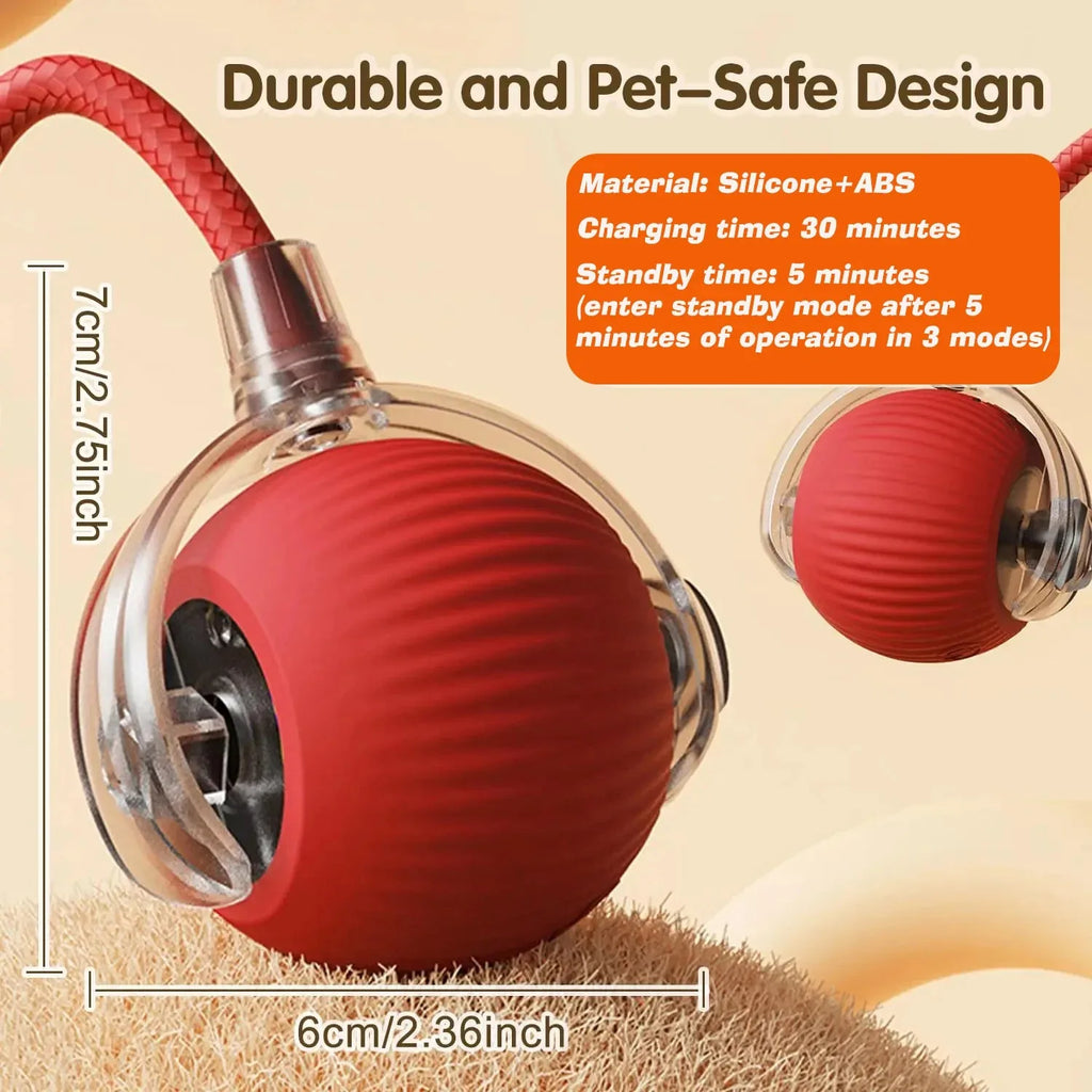 New Cat Interactive Ball Toy,Smart Kitten Interactive ToyAutomatic Rolling Cat Ball Rechargeable ,Intelligent Balls Toy for Cat