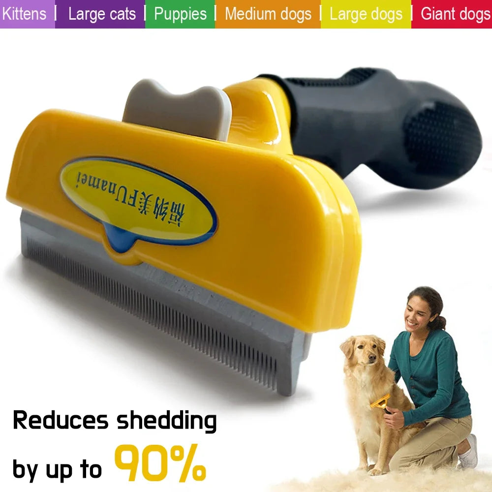 Brosse à poils pour chiens et chats, peigne pour chien, brosse d'épilation pour animaux, peigne de toilettage pour chat, épilateur pour chien, accessoires pour chien, peignes de massage pour chien
