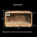 Natural Wood Reptile Pet Breeding Box Crawling Pet Feeding Box Lizard Scorpion Snake Box Pet House Insulation Box