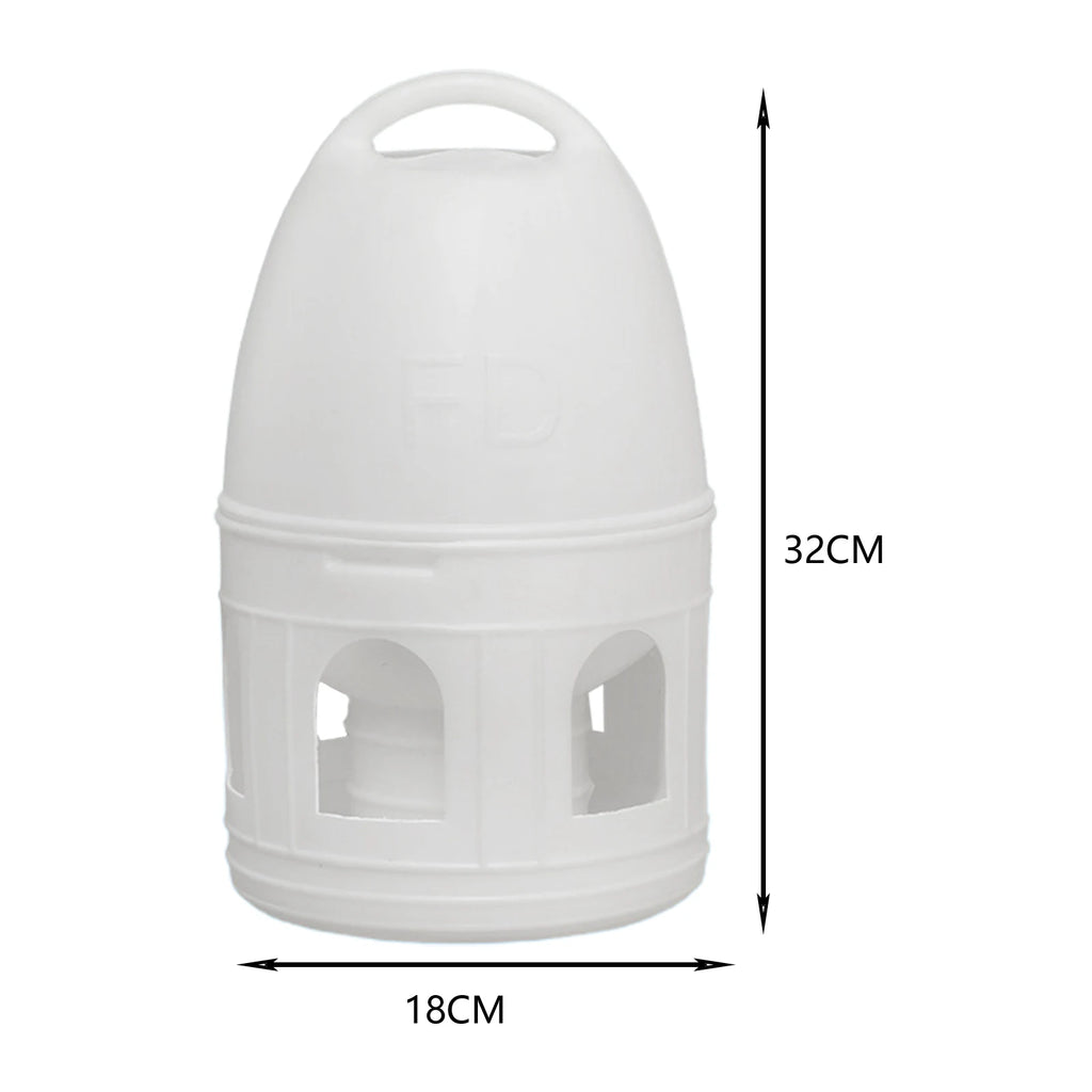 3L/5L Bird Water Drinker Parrot Parakeet Pigeon Duck Dove Water Dispenser Automatic Feeder with Hanging Handle Bird Pot