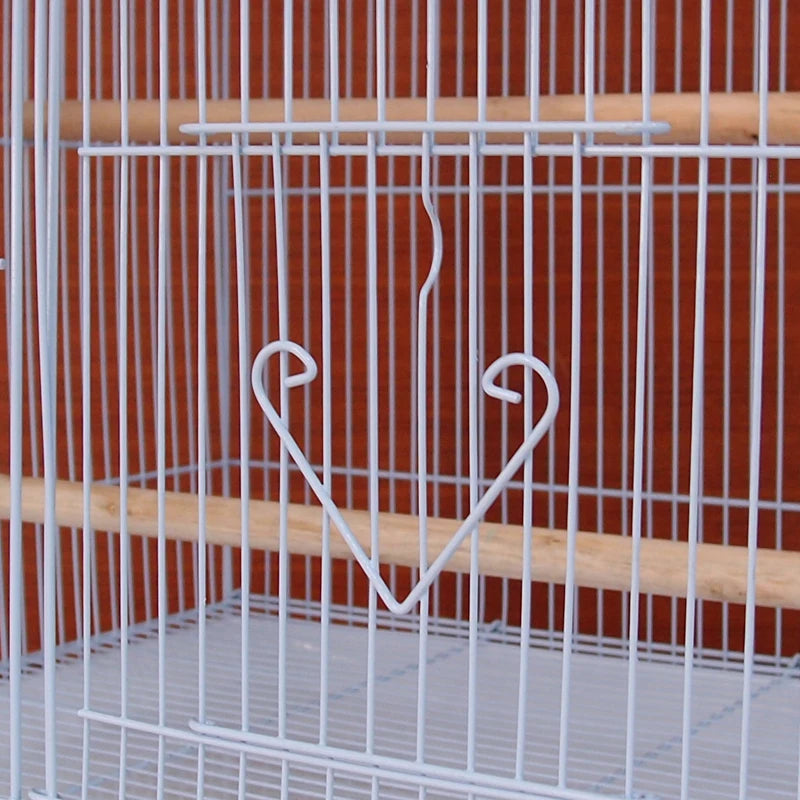 Grande cage à oiseaux Perroquet Grand en fer forgé Cage à oiseaux d'extérieur Canari Grande cage d'élevage