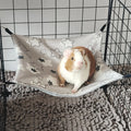 Hamac suspendu rafraîchissant d'été pour hamster – Lit en rotin pour chinchillas, phalangers volants, écureuils, furets, petits animaux de compagnie