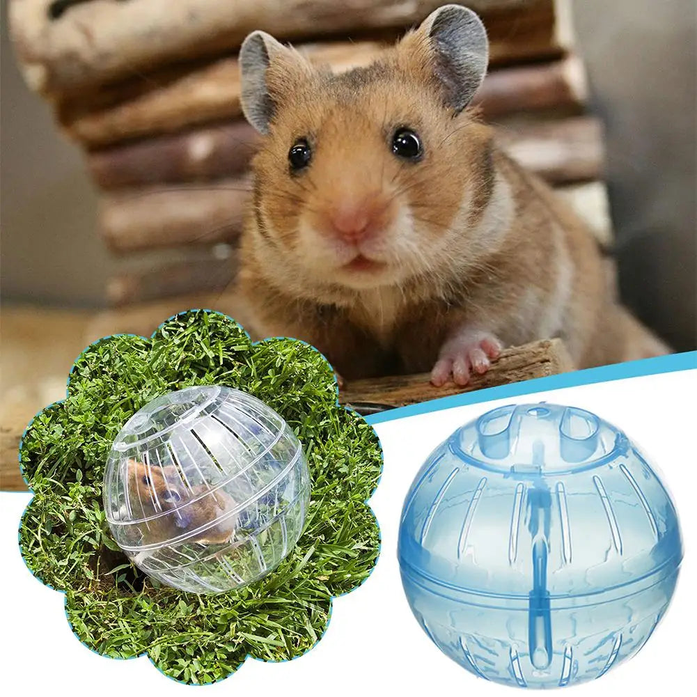 1/4PCS Transparent Acrylic Hamster Exercise Wheel Escape Proof Small Safe Portable Lightweight Multi Activity Pet Cage Design