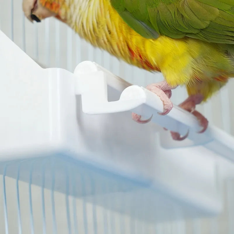 Mangeoire à oiseaux Perroquet suspendu Bol de nourriture et d'eau Distributeur de nourriture à double grille pour Perroquets Perruches Pigeons