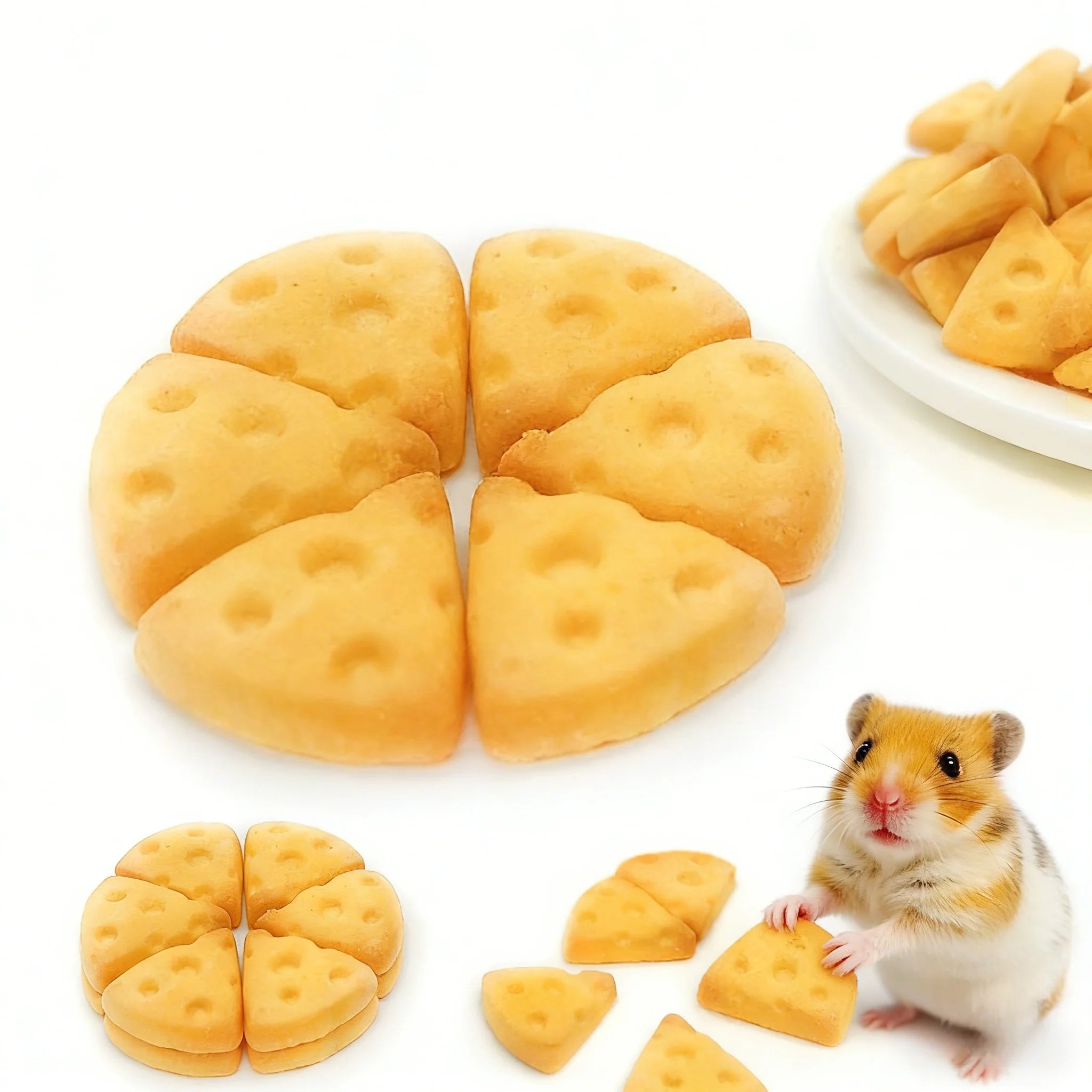 Comprimés de calcium de fromage de brebis pour hamster, collations à mâcher pour hamster doré, fromage lyophilisé, supplément de calcium pour petits animaux, n