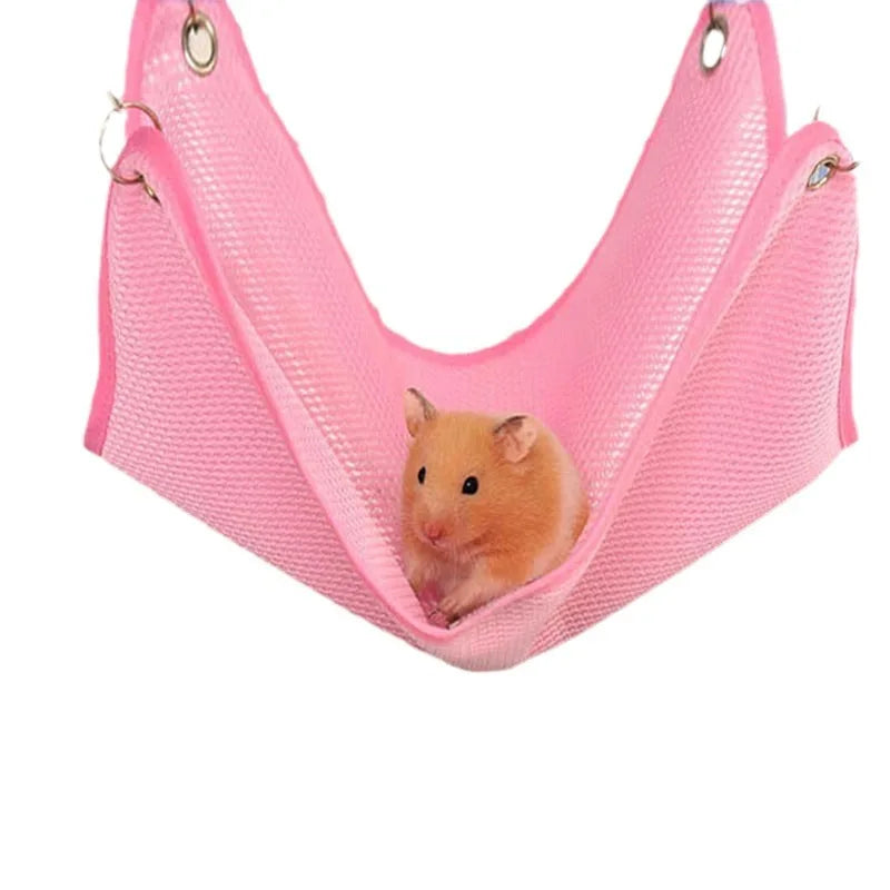 Spring and Summer Hamster Ferret Breathable Mesh Hammock Hammock Chinchillas Pet Cotton Nest Cage Accessories