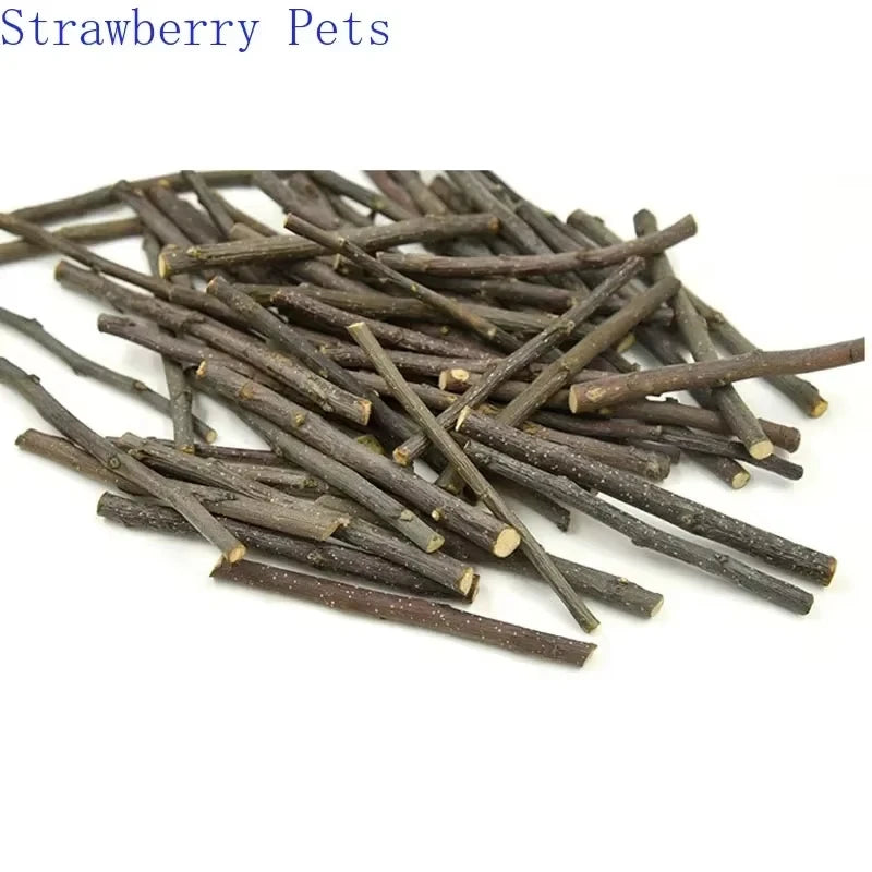 5pcs 10pcs 40pcs Bâton à Mâcher Branche de Pommier Hamster Écureuil Jouets Naturels Perroquets Lapins Bâton de Broyage