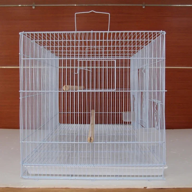 Grande cage à oiseaux Perroquet Grand en fer forgé Cage à oiseaux d'extérieur Canari Grande cage d'élevage