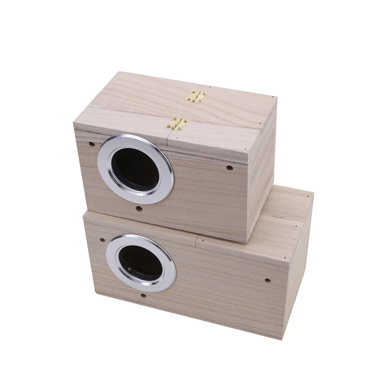 Simple Design Parakeet Cockatiel Bird House Nest Easy to Clean Parrot House Smooth Edges Parakeet Nesting Box Bird Supplies
