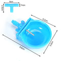 4 Pcs Abreuvoir automatique pour lapin en acier inoxydable / plastique Abreuvoir pour poulet et canard de ferme Facile à installer Abreuvoirs pour animaux