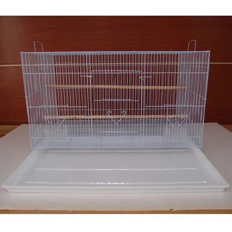 Grande cage à oiseaux Perroquet Grand en fer forgé Cage à oiseaux d'extérieur Canari Grande cage d'élevage