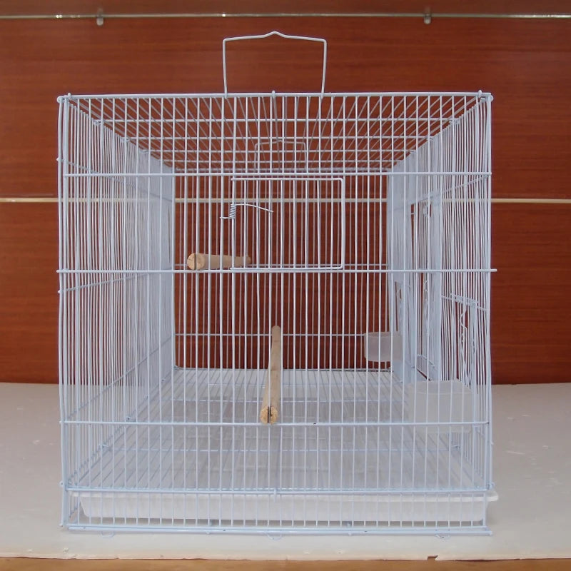 Grande cage à oiseaux Perroquet Grand en fer forgé Cage à oiseaux d'extérieur Canari Grande cage d'élevage