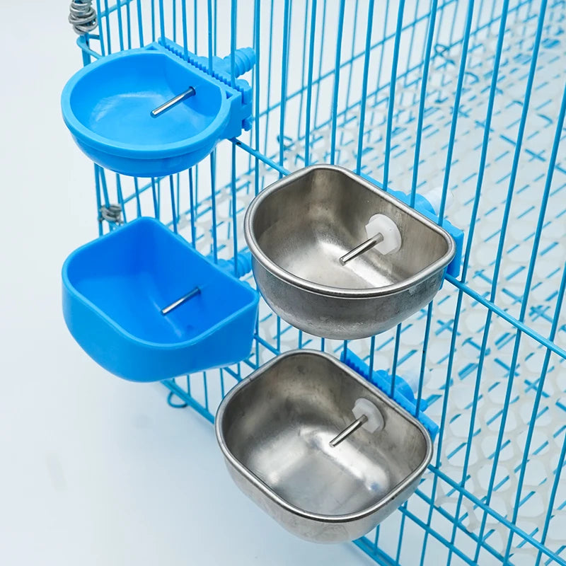 4 Pcs Abreuvoir automatique pour lapin en acier inoxydable / plastique Abreuvoir pour poulet et canard de ferme Facile à installer Abreuvoirs pour animaux