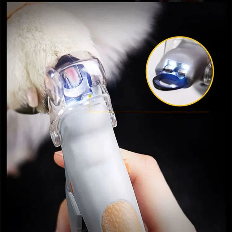 مقص أظافر احترافي للحيوانات الأليفة مع ضوء LED للقطط والكلاب، مقص أظافر ومقصات لقص المخالب وأصابع القدم، مستلزمات الحيوانات الأليفة