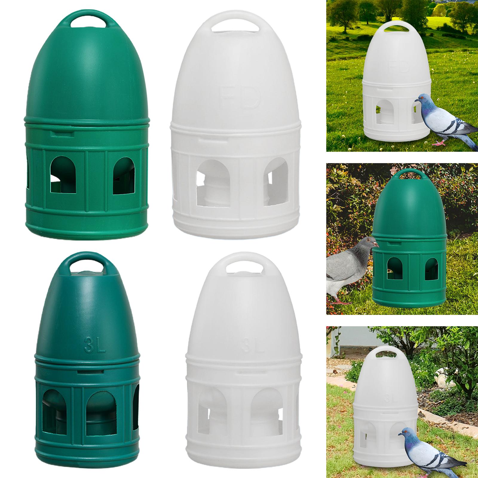 3L/5L Bird Water Drinker Parrot Parakeet Pigeon Duck Dove Water Dispenser Automatic Feeder with Hanging Handle Bird Pot