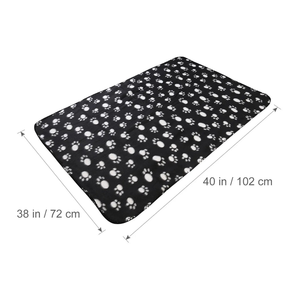 Couverture Chien Chat Animaux 100x70cm Tapis de Sol Chaud et Doux Coussin Housse de Lit pour Animaux Housse de Siège de Voiture Lavable