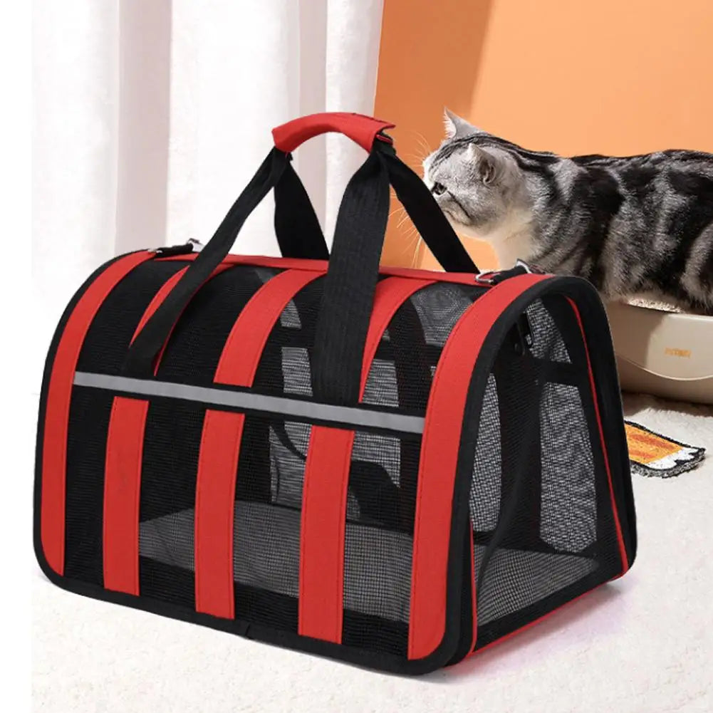 Nouveau Sac de sortie respirant pour Chat et Chien, Sac de transport d'été en bandoulière, Portable, Pliable, pour Chiens de petite et moyenne taille