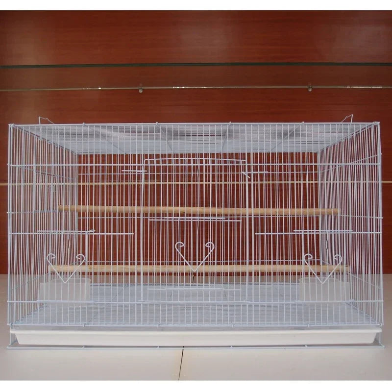 Grande cage à oiseaux Perroquet Grand en fer forgé Cage à oiseaux d'extérieur Canari Grande cage d'élevage