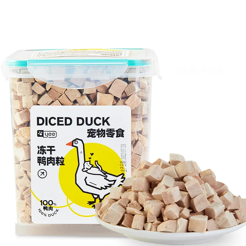 Granulés de poulet lyophilisés Seau de 500g Friandises pour animaux de compagnie lyophilisées Prix de gros d'usine pour chats 0 Ajouté Aliment pour animaux de compagnie riche en protéines