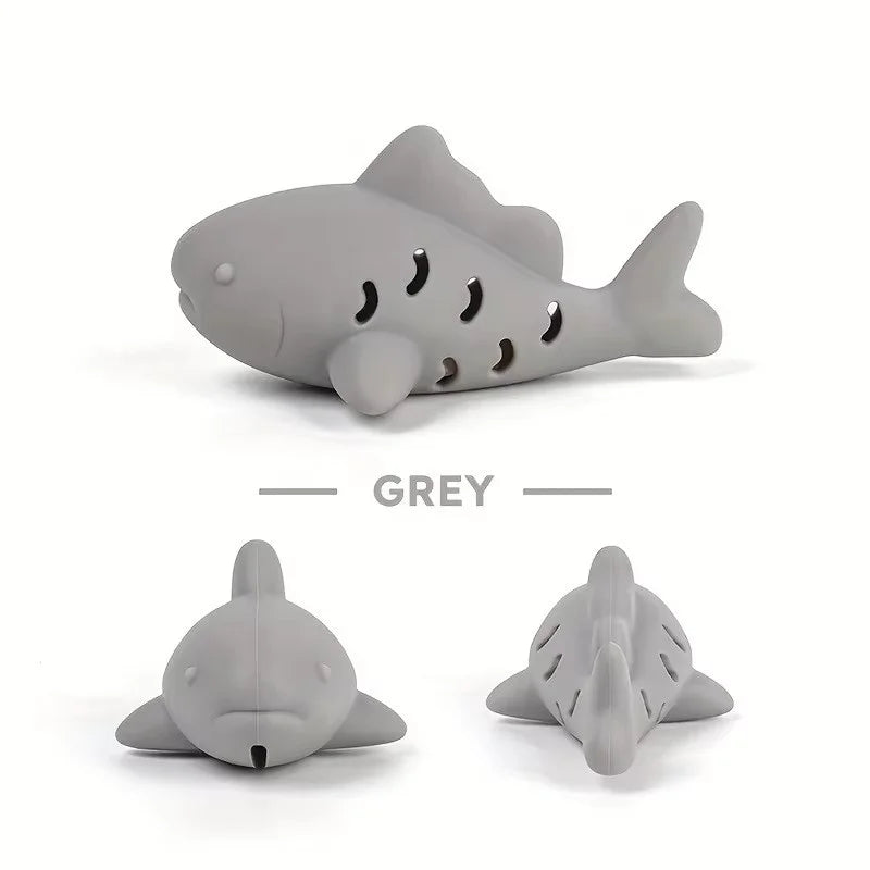 1 jouet interactif pour chat et chien en silicone durable et résistant aux morsures, pour cacher la nourriture et nettoyer les dents des petits animaux de compagnie