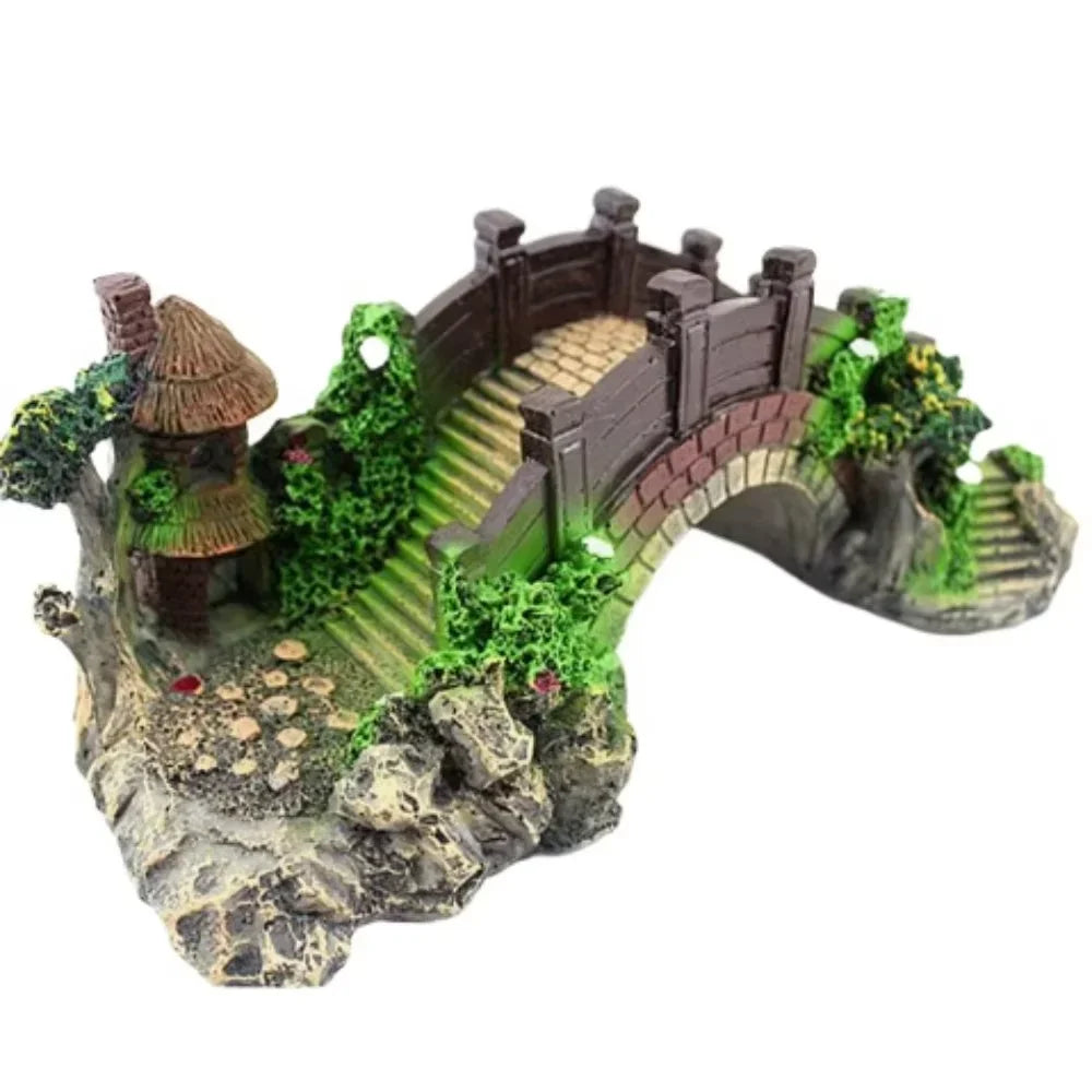 Nouvelles Fournitures d'Aquarium Décoration de Paysage d'Aquarium Grotte de Cachette pour Reptiles Simulation Petit Baril de Vin Décoration de Jardinage
