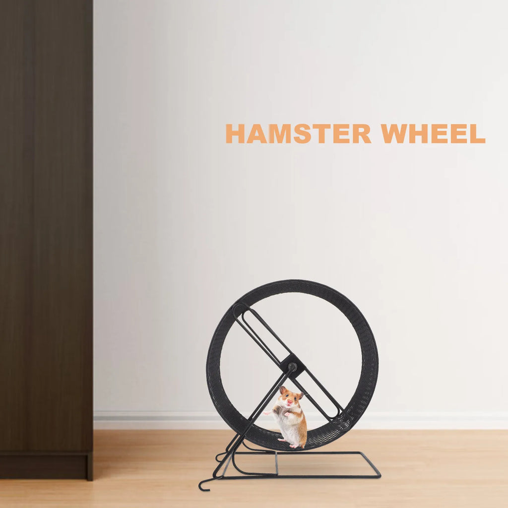 Iron Silent Hamster Running Wheel Comfortable Size Hedgehog Exercise Plaything Small Pet Running Wheel for Strength
