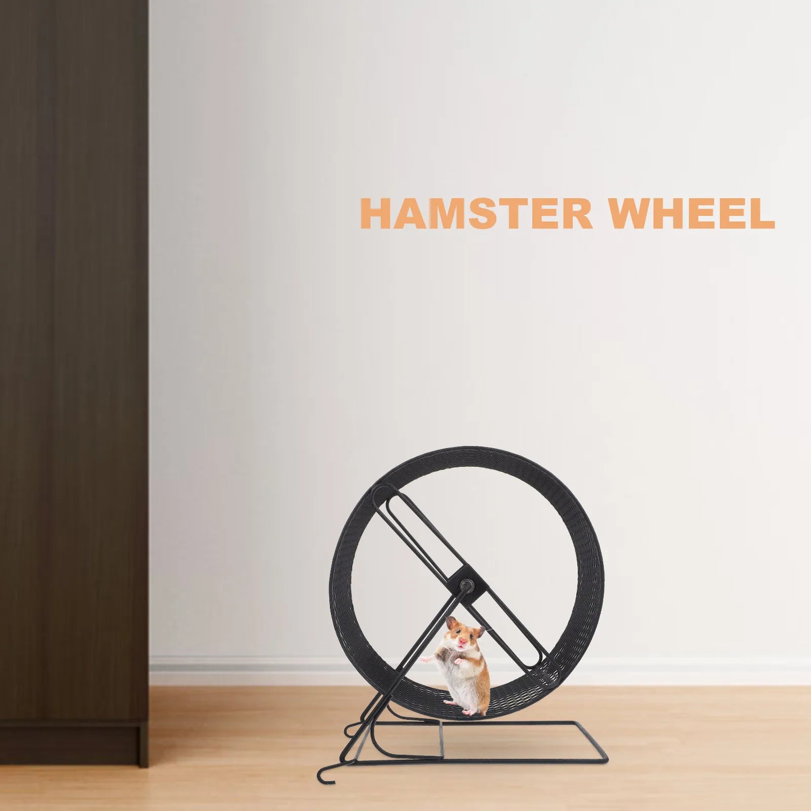 Iron Silent Hamster Running Wheel Comfortable Size Hedgehog Exercise Plaything Small Pet Running Wheel for Strength