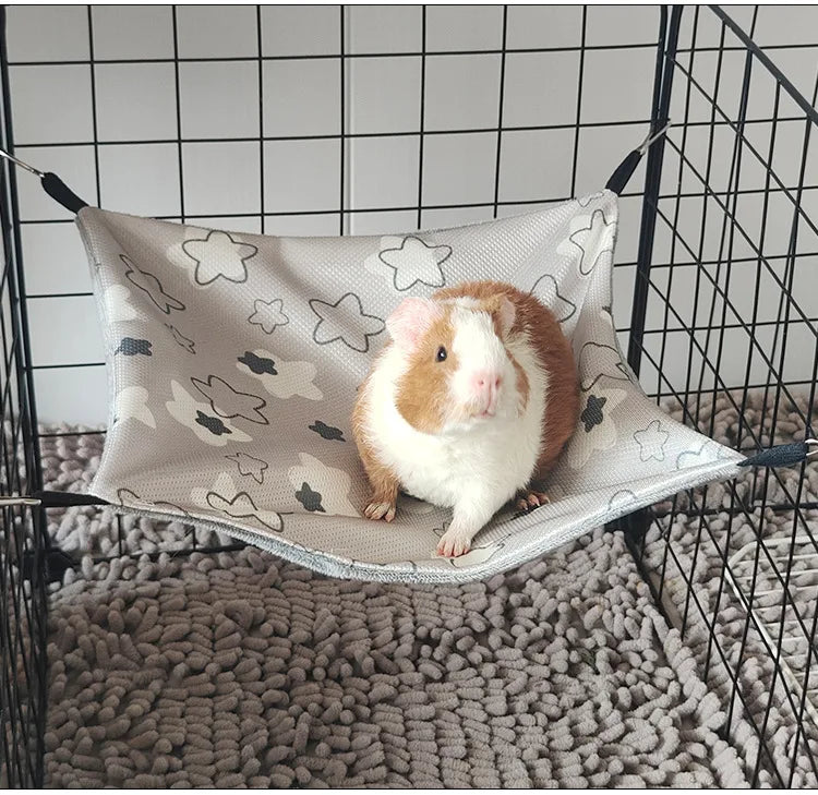 Hamac suspendu rafraîchissant d'été pour hamster – Lit en rotin pour chinchillas, phalangers volants, écureuils, furets, petits animaux de compagnie