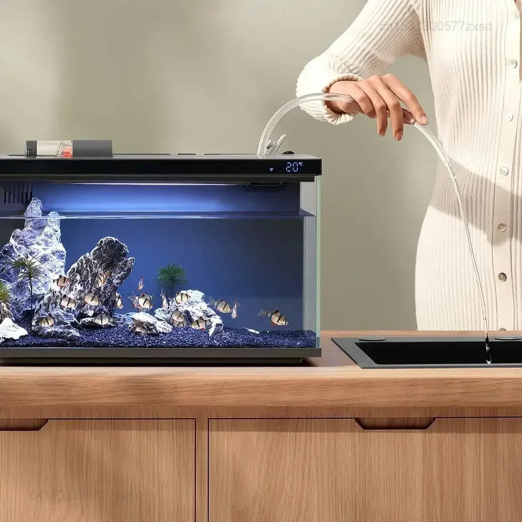 Aquarium intelligent Mijia MYG100, application Mijia, alimentation à distance, système d'éclairage intelligent, éclairage d'aquarium