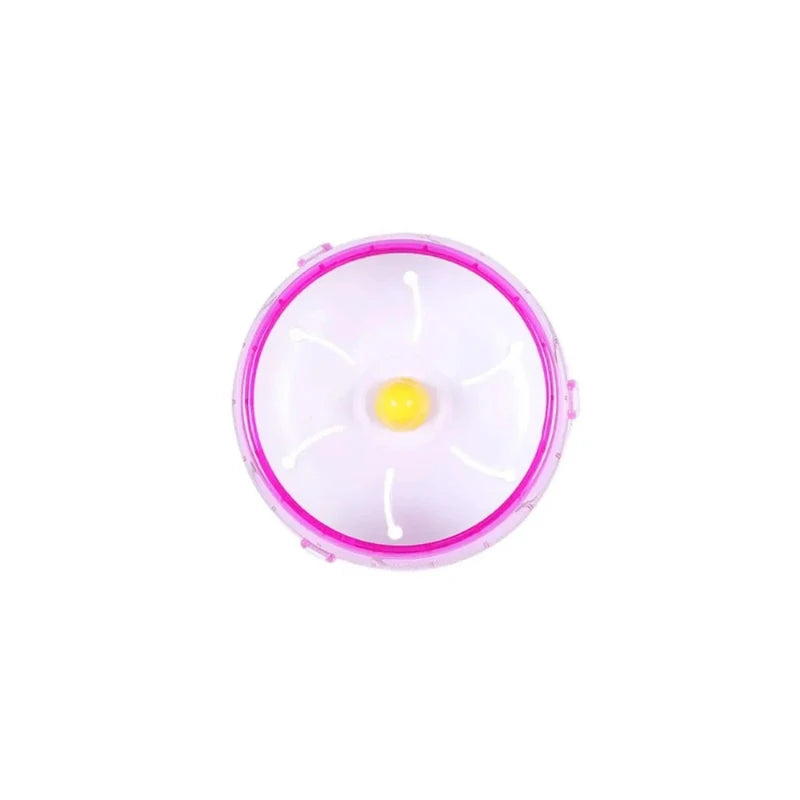 Hamster Wheel Running Disc Toy Sport Running Silent Transparent Small Pet Rotatory Jogging Wheel Toys Pet Hamster Cage Supplies