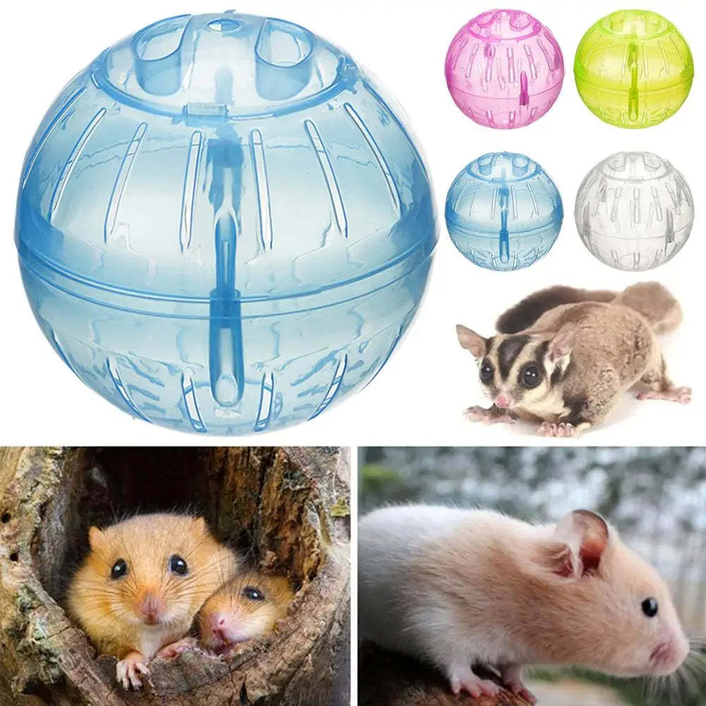 1/4PCS Transparent Acrylic Hamster Exercise Wheel Escape Proof Small Safe Portable Lightweight Multi Activity Pet Cage Design