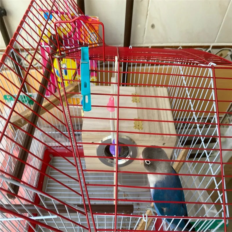 Simple Design Parakeet Cockatiel Bird House Nest Easy to Clean Parrot House Smooth Edges Parakeet Nesting Box Bird Supplies