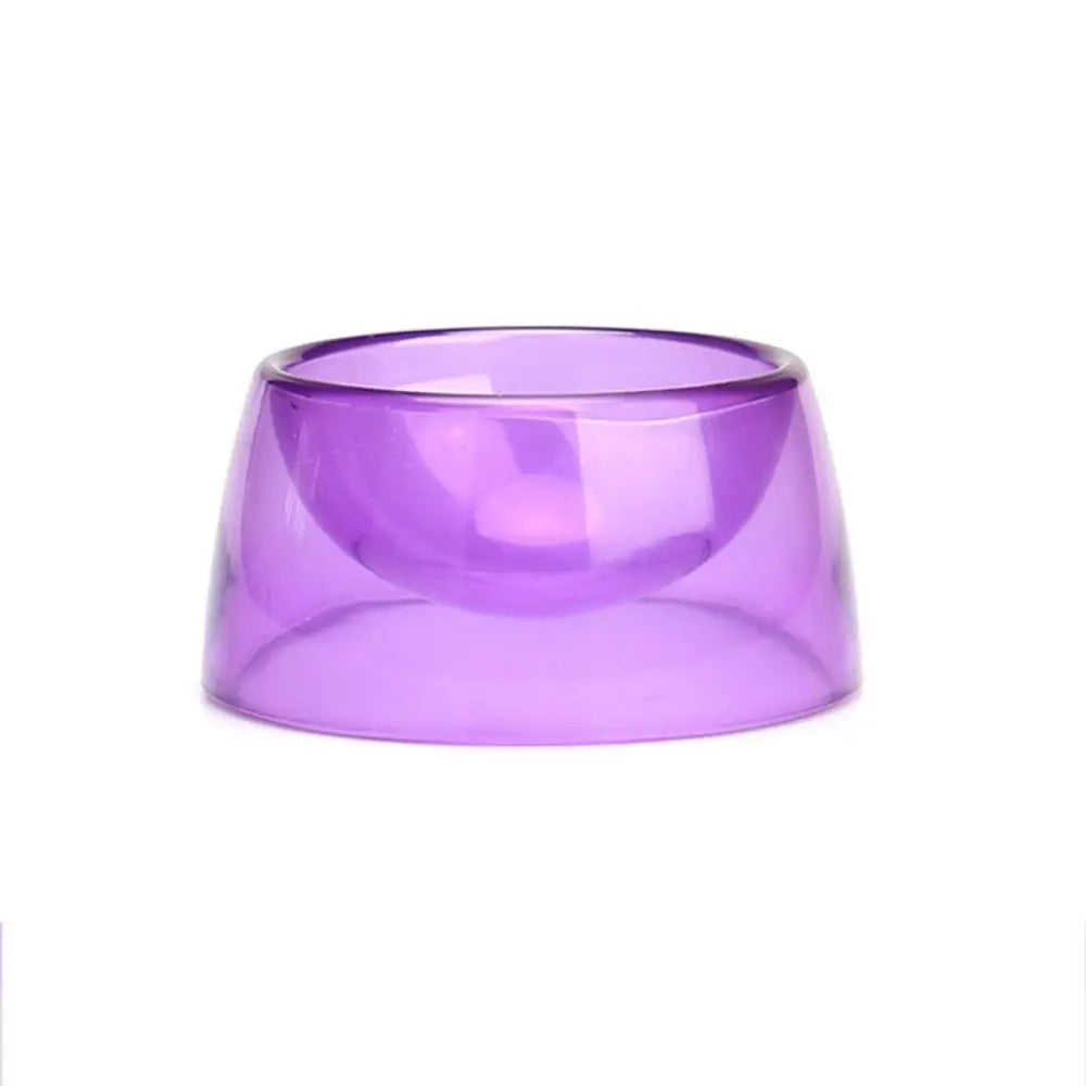 Bite Resistant Hamster Food Basin Non-slip Plastic Hamster Water Bowl Transparent Rat Food Water Dish