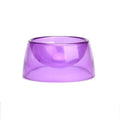Bite Resistant Hamster Food Basin Non-slip Plastic Hamster Water Bowl Transparent Rat Food Water Dish