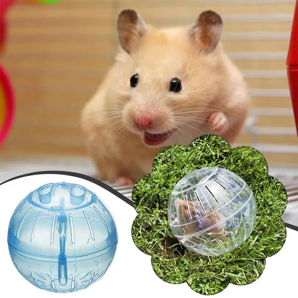 1/4PCS Transparent Acrylic Hamster Exercise Wheel Escape Proof Small Safe Portable Lightweight Multi Activity Pet Cage Design