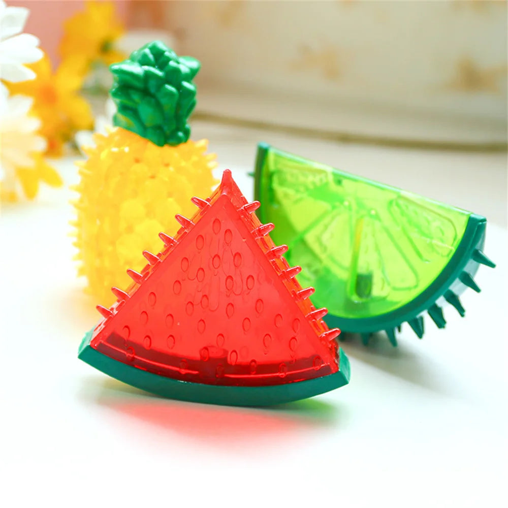 Jouet de mastication réfrigérant pour animaux de compagnie – Jouet réutilisable pour chien et chat, dentition, été, pastèque, ananas, citron, durable, glace, fruits congelés en forme de jouets